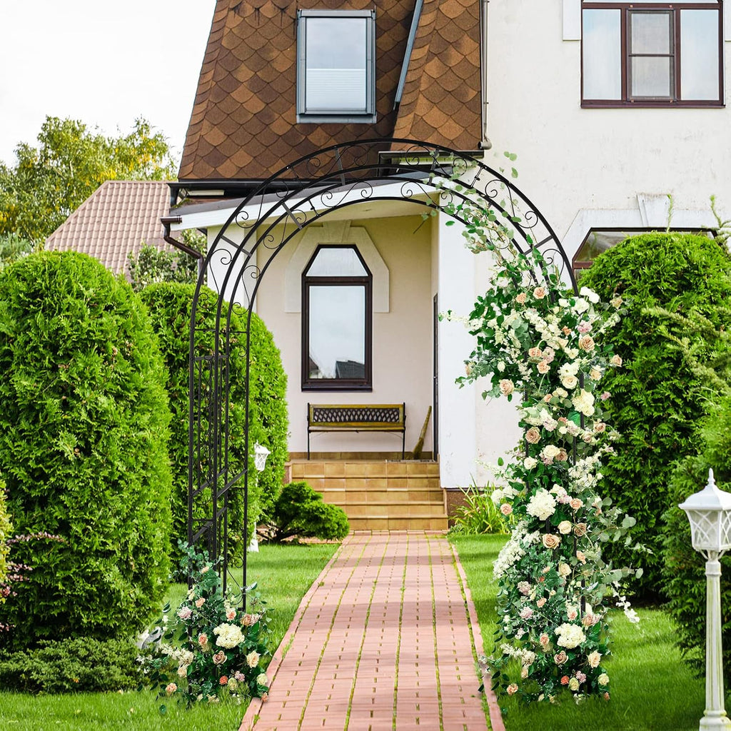 vingli garden arbor, arch archway for wedding ceremony, close-up detail