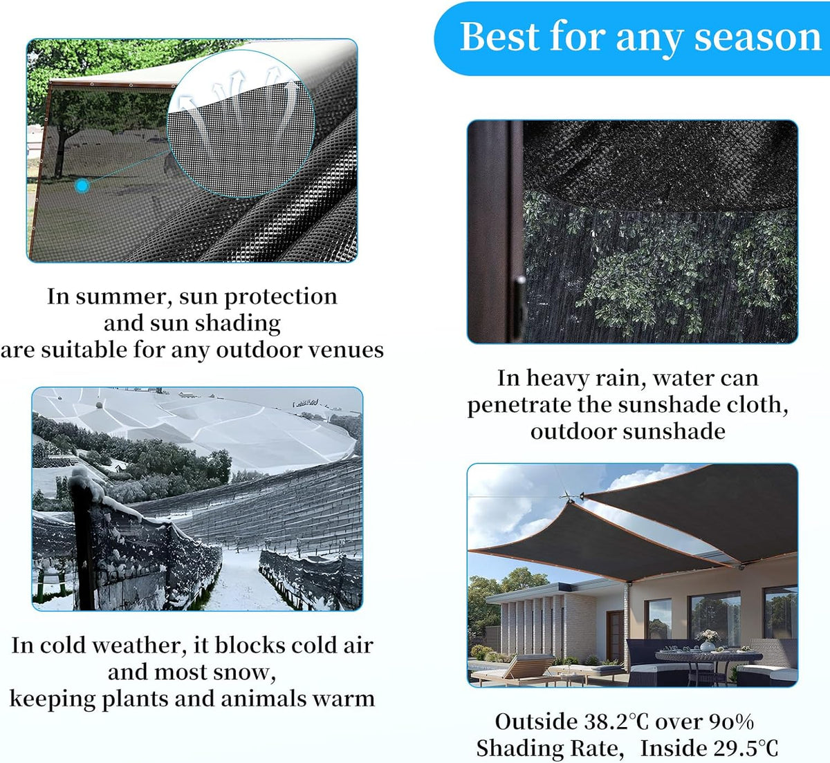 90% shade cloth for garden 10x20ft shade cloth, package contents