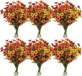 36 bundles artificial fall flowers for outdoors faux, main product view