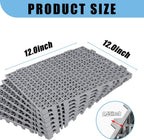 12” x 12” drainage interlocking floor mats 12 shown in use