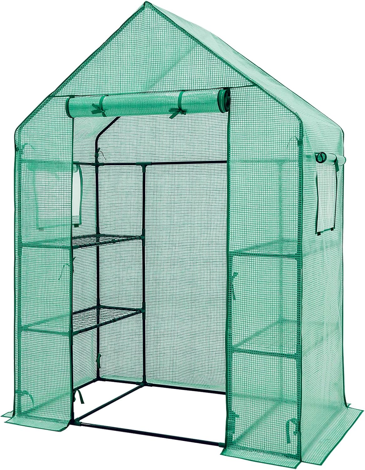coos bay walk in mini greenhouse with windows, main product view