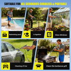 ykyi cordless pressure washer, 1200 psi portable handheld, side view