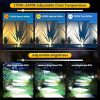 LED Landscape Lighting Kit Outdoor Landscape Lights with Remote Control Dimmable IP66 Waterproof 2700-6500K Spot Lights for Garden Lawn Patio Yard with US Plug 8 Pack
