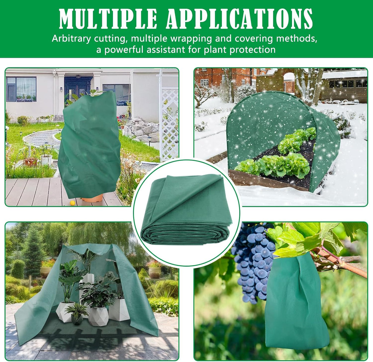 10x50 ft plant cover freeze protection, 1.9oz/yd² thick on a desk or shelf