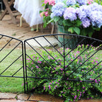 decorative fence 17in x 7.9ft garden metal fence, package contents