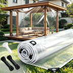 clear tarp heavy duty waterproof 8x10ft clear vinyl, main product view