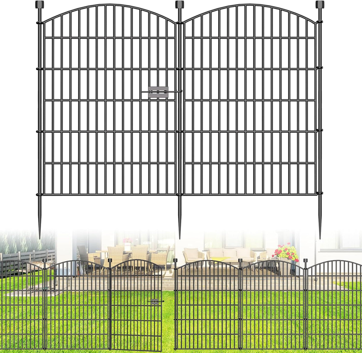 10 panel no dig decorative garden fence with, main product view