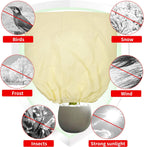 tcbwfy 95x80 inch huge plant covers freeze protection showing dimensions