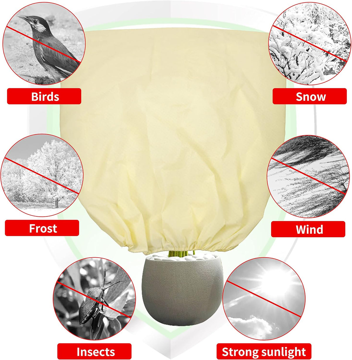 tcbwfy 95x80 inch huge plant covers freeze protection showing dimensions