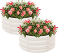 2-Pack 2x1ft Galvanized Raised Garden Bed, Outdoor Planter Bed, Metal Planter Box for Gardening and Planting