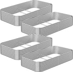 4 Pack 6x3FT Raised Beds for Gardening, Corrugated Galvanized Steel Raised Garden Bed, Outdoor Metal Above Ground Garden Bed for Vegetables and Flowers