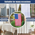 36pcs Outdoor Curtain Weights, Plastic Wrapped Magnetic Drapery Weights, Waterproof Heavy Duty Curtain Magnets for Heavy Wind Outside, Shower Curtain, Tablecloth, Flag (White)