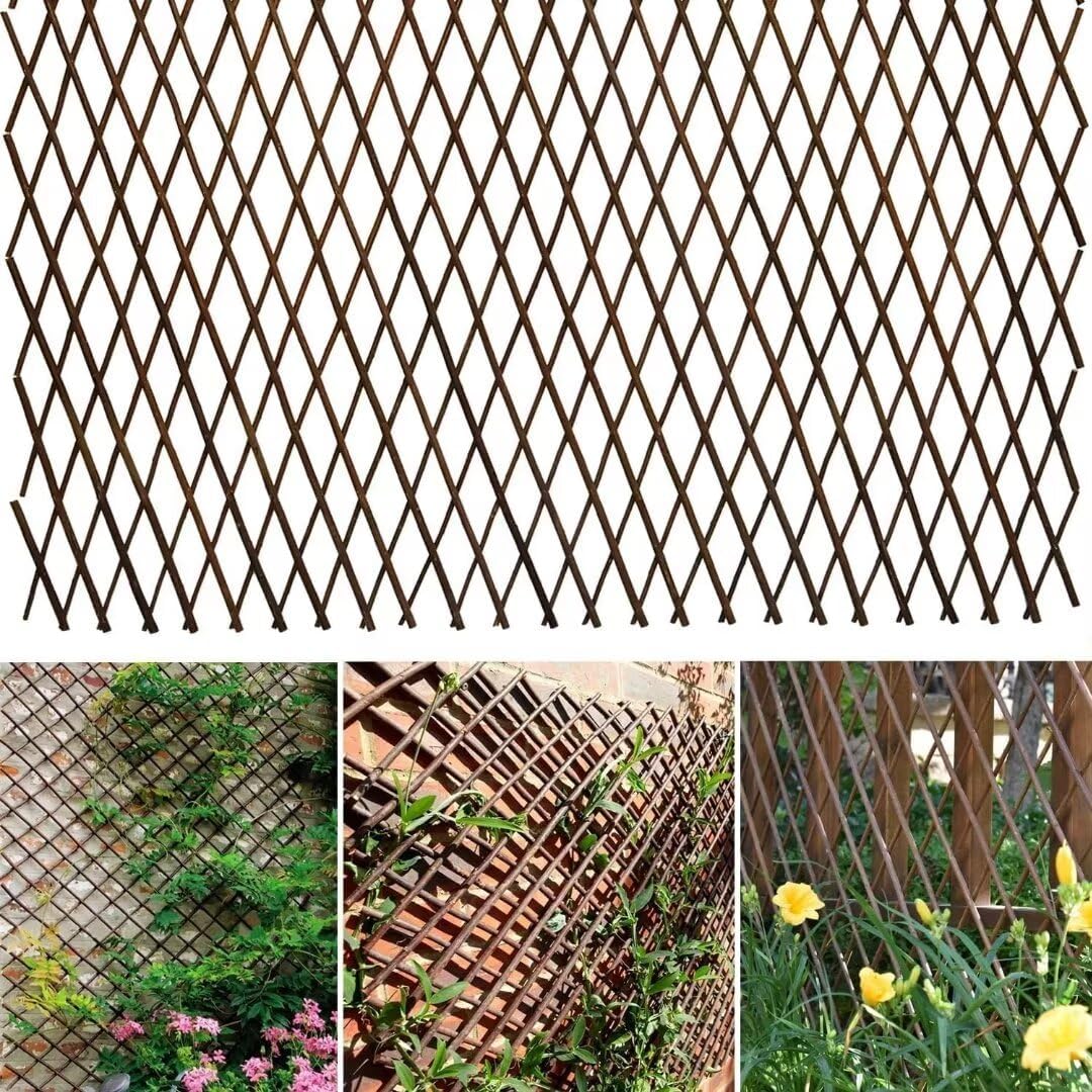 glant lattice fence expandable plant climbing trellis, open, main product view