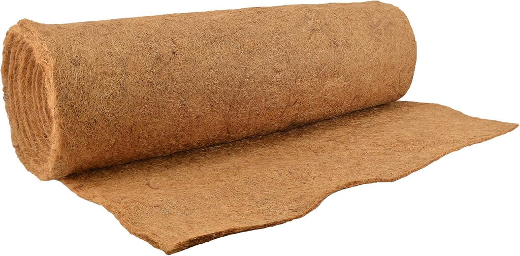 Arcadia Garden Products 1607 36” x 33' Coconut Coir Fiber Liner Roll, Natural Garden Planter Flower Basket Sheets for Plants