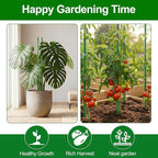 WAENLIR 16 Inch 48 Pack Extendable Garden Stakes Kit, DIY 4ft 5ft 6ft 7ft 8ft Plant Support Stakes with Connectors and Clips, Plastic Coated Metal Sticks for Tomato Indoor Outdoor