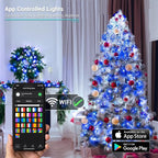 Brizled Smart Color Changing Christmas Lights, 66ft 200LED WiFi String Lights App Control, Dimmable Christmas Lights, RGB Xmas Tree Lights Work with Alexa & Google Home for Outdoor Indoor Party Decor