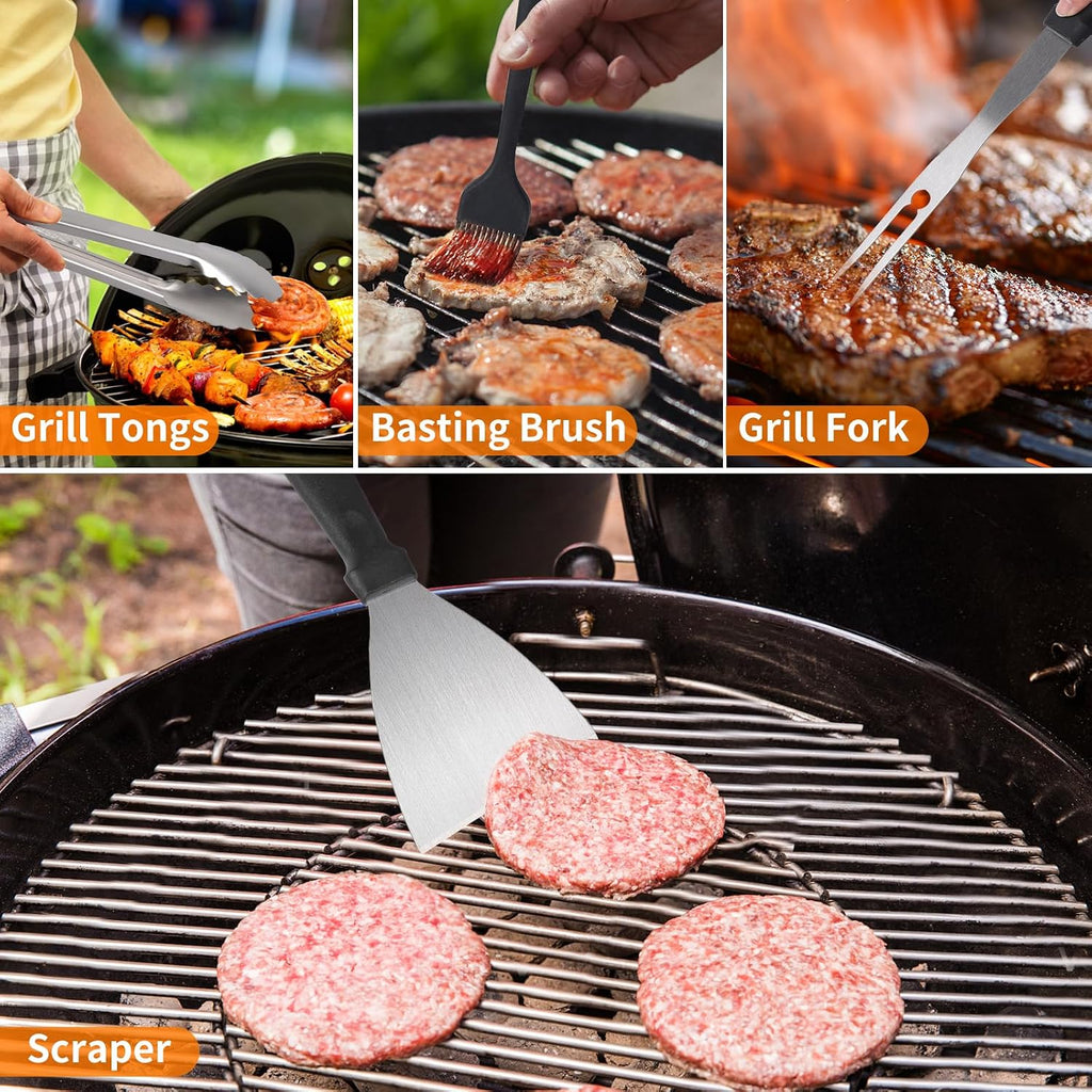 Blackstone Griddle Accessories Kit, 23Pcs Grilling Accessories Set for Camp Chef, Flat Top Griddle Accessories with Scraper, Spatula, Basting Cover, Outdoor Grill Tools