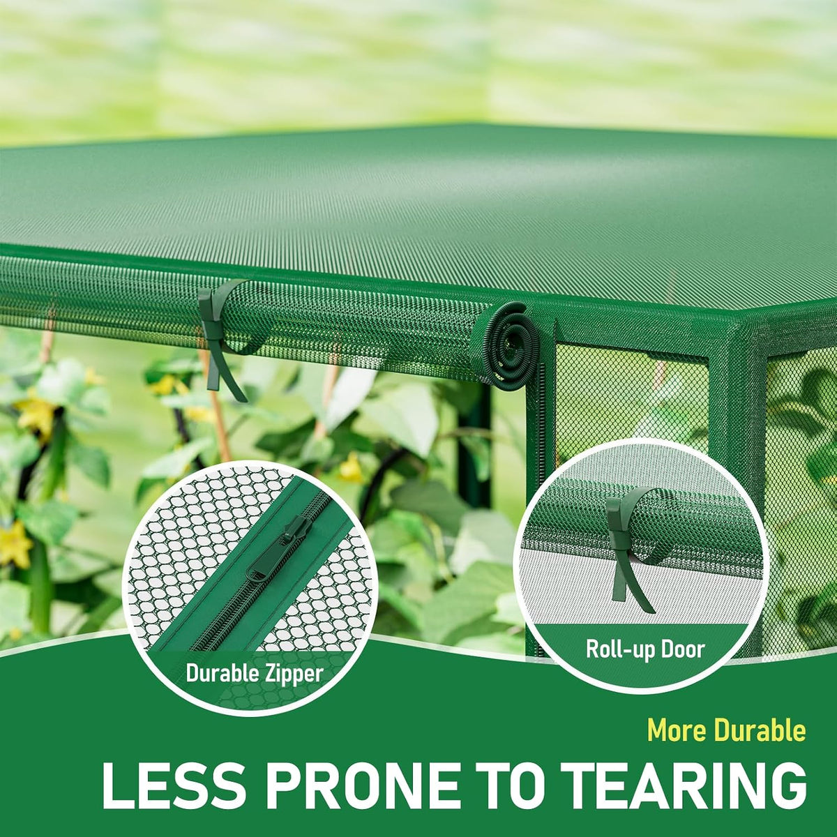 specilite 49x49x39in garden plant netting mesh cover for shown in use