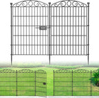 12 panel no dig decorative garden fence with, main product view