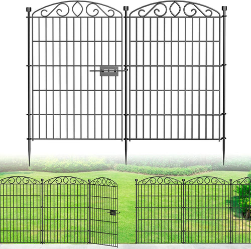 12 panel no dig decorative garden fence with, main product view