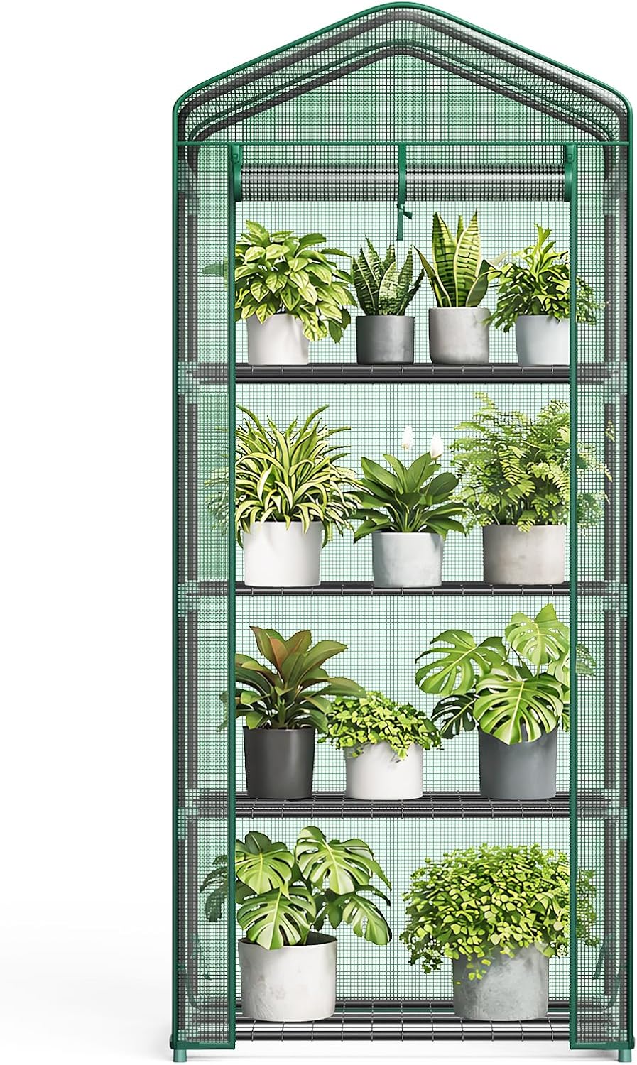 newbulig 27"x19"x63" mini greenhouse, with durable zipper door, main product view