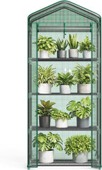 newbulig 27"x19"x63" mini greenhouse, with durable zipper door, main product view