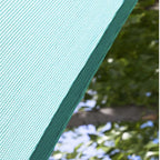 Amgo Custom Size 6' x 12' x 13.4' Turquoise Triangle Sun Shade Sail Order to Make Canopy Awning UPF50+ AGSLT, 95% UV Blockage, Water & Air Permeable, 200GSM Commercial Standard (We Customize)