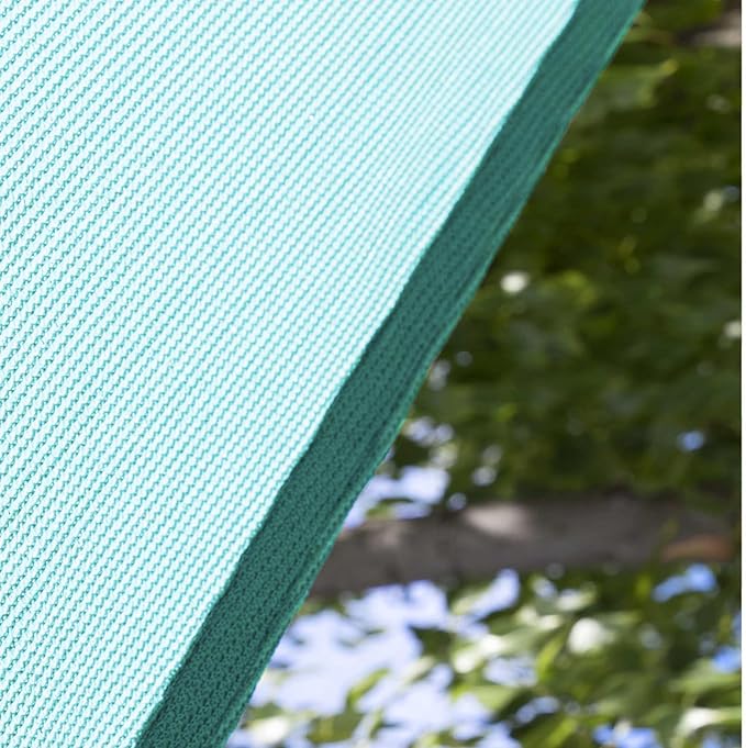 Amgo Custom Size 17' x 17' x 17' Turquoise Triangle Sun Shade Sail Order to Make Canopy Awning UPF50+ AGSLT, 95% UV Blockage, Water & Air Permeable, 200GSM Commercial Standard (We Customize)