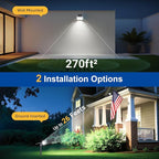 LETMY Solar Spot Lights Outdoor Waterproof with Bigger LED, 4 Pack Auto ON/OFF 135°Adjustable Solar Lights Outdoor, 2-in-1 Wall Lights & 2 Modes Landscape Spotlights for Tree Yard Pathway Garden Decor