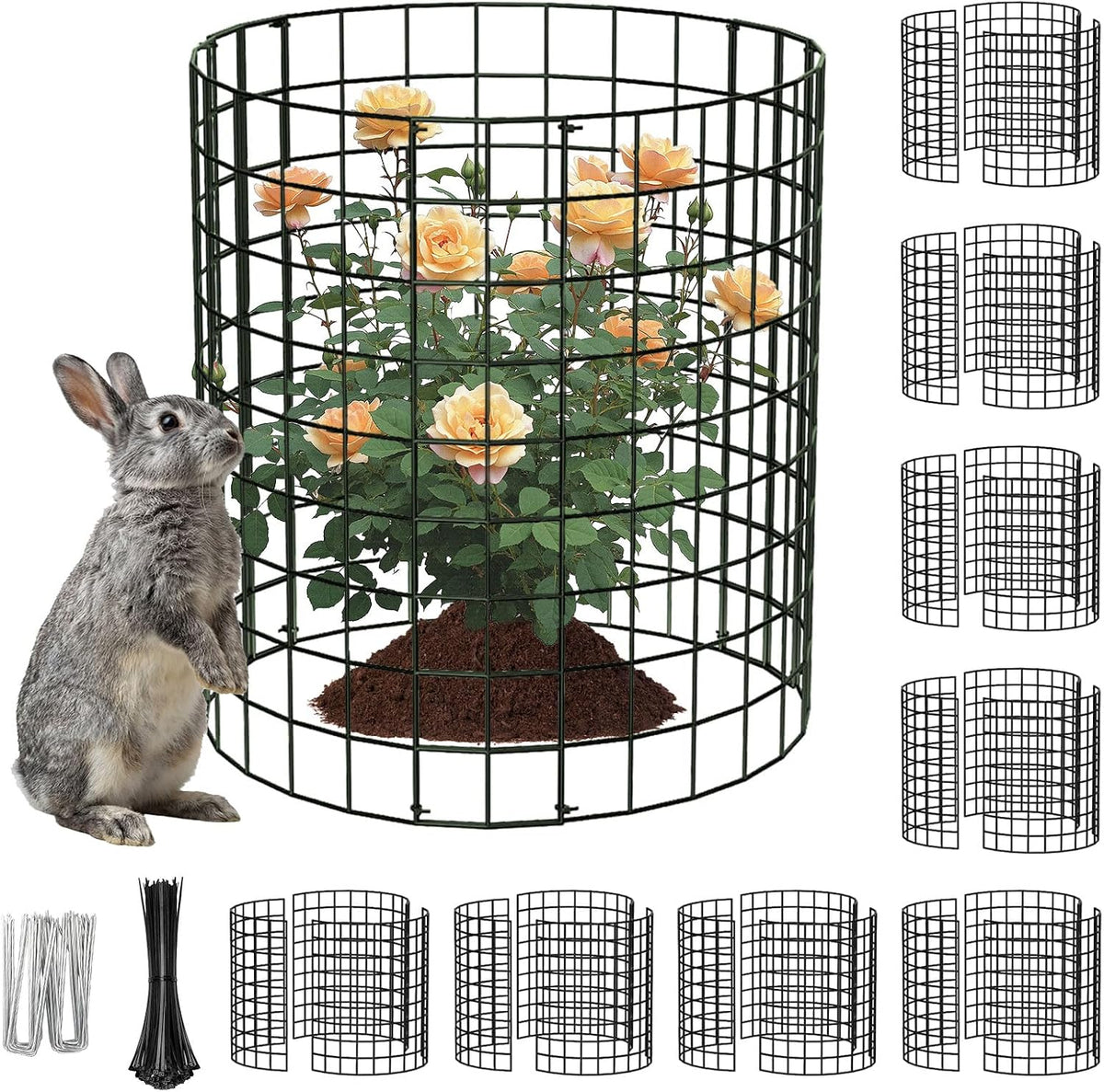 pasara 8 pack plant protectors from animals, 16, main product view