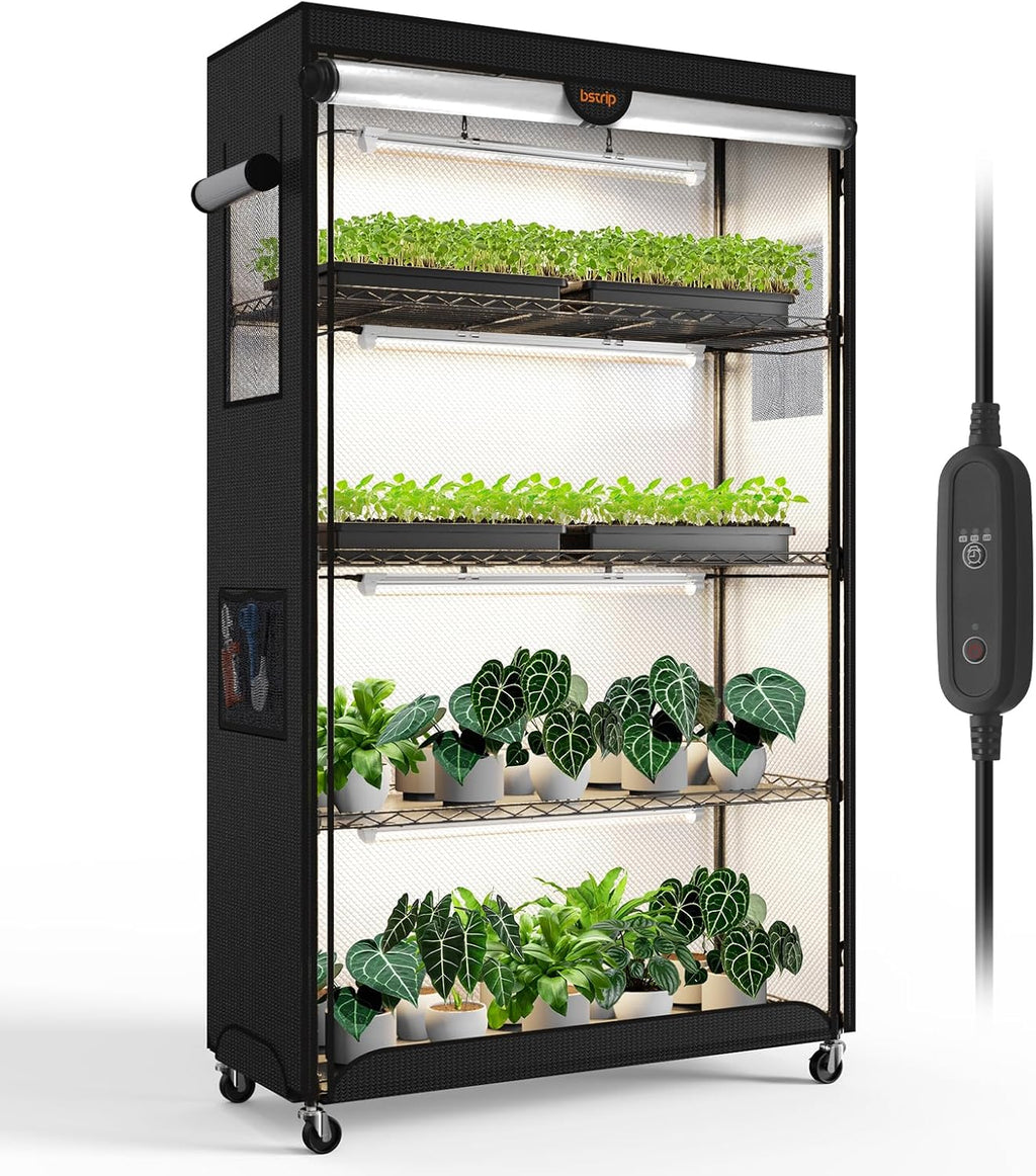 bstrip indoor greenhouse with grow light oxford cover, main product view