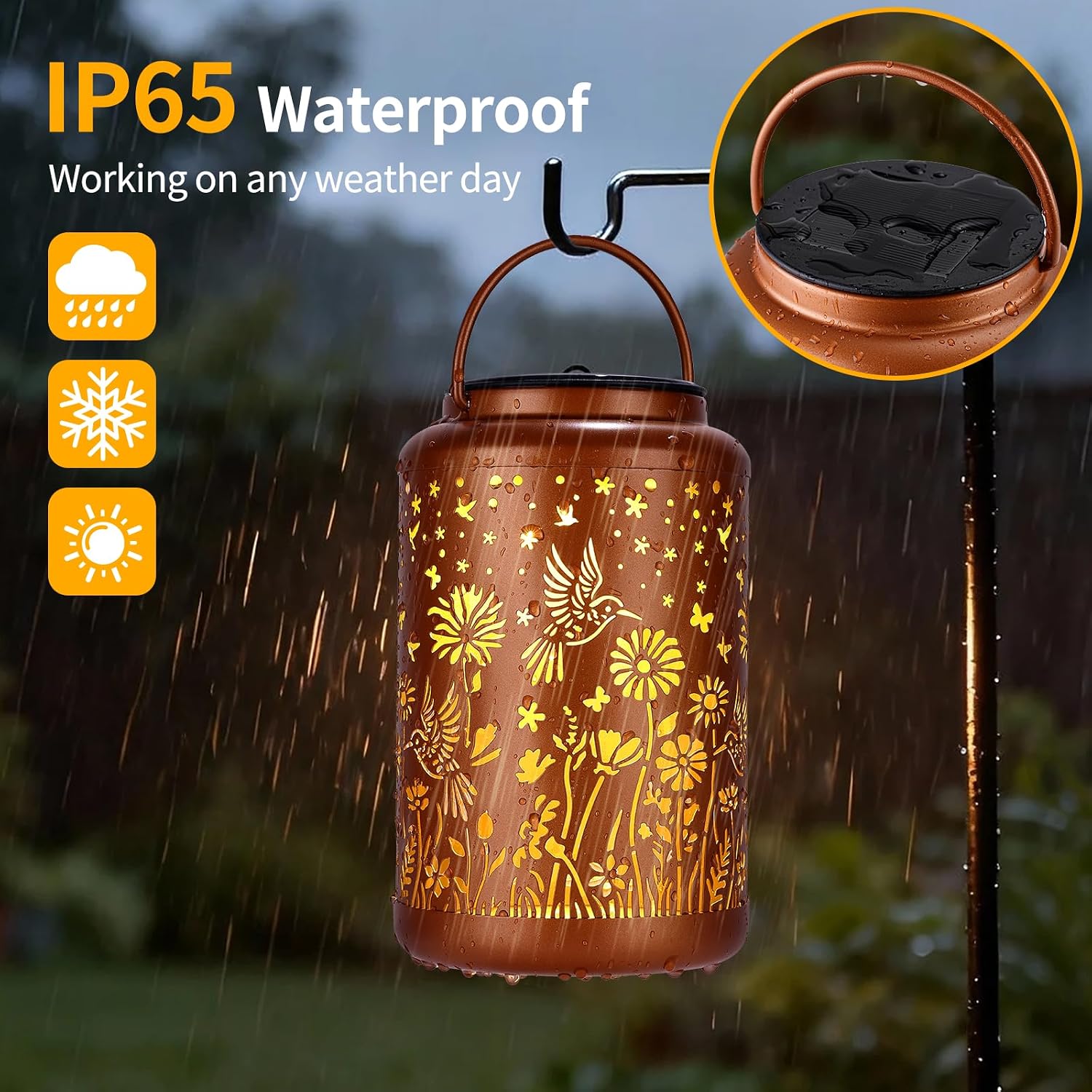 Solar Lanterns Outdoor Waterproof Hummingbird, Solar Garden Lights | Solar Lights Outdoor, Outdoor Lights, Garden Decor, Patio Decor, Backyard Decor, Birthday Gifts for Women Mom Grandma