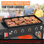 28 Inch Silicone Griddle Mat for Blackstone, Heavy-Duty Cover | Food-Grade Silicone, 1-Inch Raised Edge, Waterproof, Rust & Dust-Proof, Dishwasher Safe, Outdoor BBQ Accessories