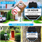 (Set of 2) Solar Power Deck LED Light Clip-On Yard Security Sign Spotlight (Large Capacity Battery, Max14 Hours Working)