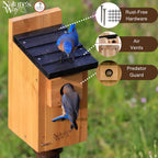 Wild Wings WWCH3 Cedar Blue Bird Box House