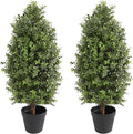 30" tall artificial boxwood topiary, 2 pcs outdoor, main product view