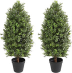 30" tall artificial boxwood topiary, 2 pcs outdoor, main product view