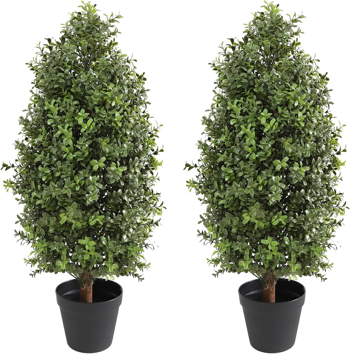 30" tall artificial boxwood topiary, 2 pcs outdoor, main product view