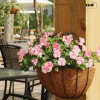 Y&M 2PCS 16" Half Round Coco Liner Pre-Formed Thick Replacement for Wall Basket Planter