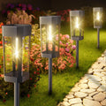 Solar Pathway Lights Outdoor – 8 Pack Solar Powered Garden Pathway Lights - IP65 Waterproof LED Landscape Lighting for Walkway Patio Lawn Yard Porch Decor