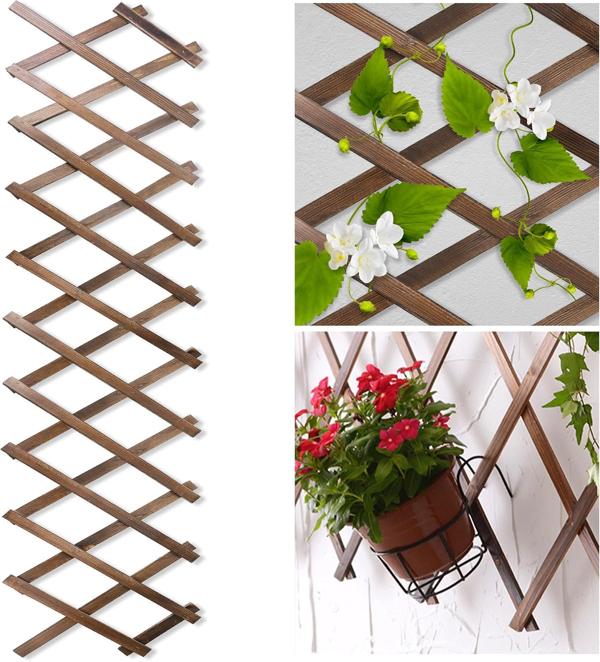 wood lattice fence panels for outside 13.4"x78.8" expandable, main product view