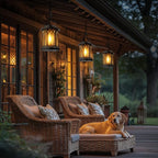 Hanging Solar Lanterns Outdoor Waterproof - 2 Pack Lanterns Decorative Outdoor Patio Decor with Clip Solar Lantern for Outside - Outdoor Lanterns for Patio Garden Waterproof Gifts for Women Mom Family