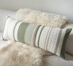 cethom boho lumbar pillow covers 14x36 inch long shown in use