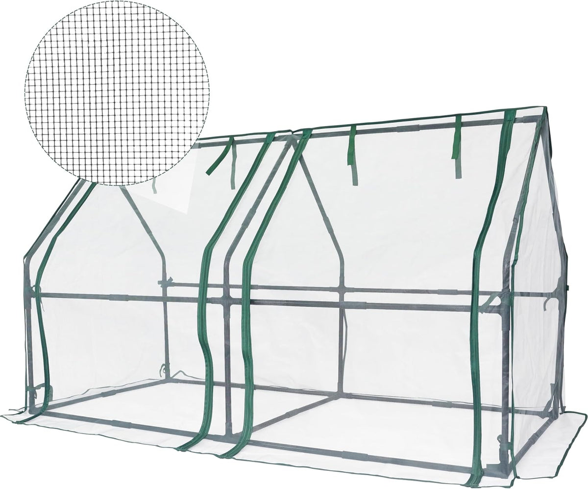 gardzen mini greenhouse with zipper mesh cover 71.7"(l), main product view