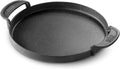 Weber® Gourmet BBQ Griddle, Porcelain-Enameled Cast Iron | Non‑Stick Round Griddle with Handles for Charcoal, Gas & Pellet Grills, Perfect for Breakfast & High‑Heat Grilling, Flat-Top