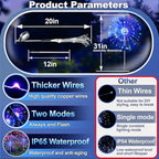 Anordsem Solar Lights Outdoor Waterproof: Garden Light Solar Powered for Yard Outside - Fireworks Lamp Colorful Lighting Path Decor 8 Pack - LED Sparkler DIY Decorating Gifts for Women Mom Wife