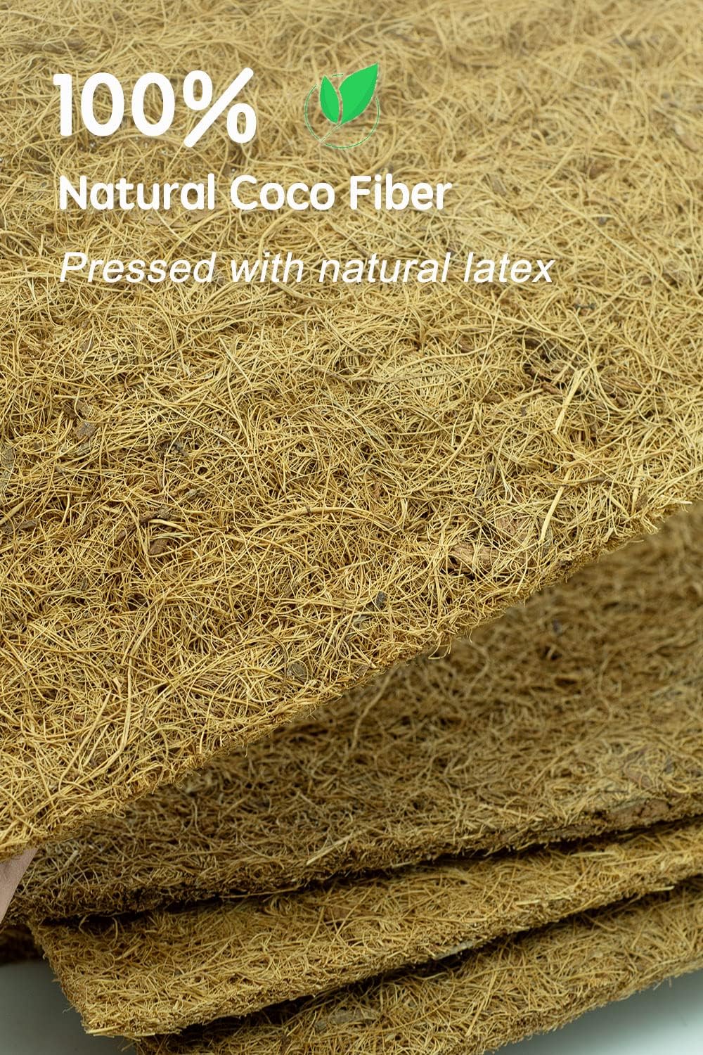 Coconut Fiber Mat, Yarrdfir 16x160 inch Natural Coconut Liners for planters Flower Basket, Natural Coconut Fiber mat, Garden Decoration, Animal pet pad, Reptile Carpet, Snow Mat (16 x 160)