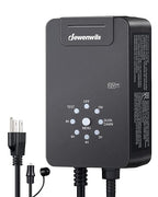 DEWENWILS 60W Low Voltage Landscape Transformer, 120V AC to 12V AC Outdoor Landscape Lighting, Dusk to Dawn Sensor & Timer, Weatherproof Low Voltage Transformer for Spotlights, Garden, Pathway