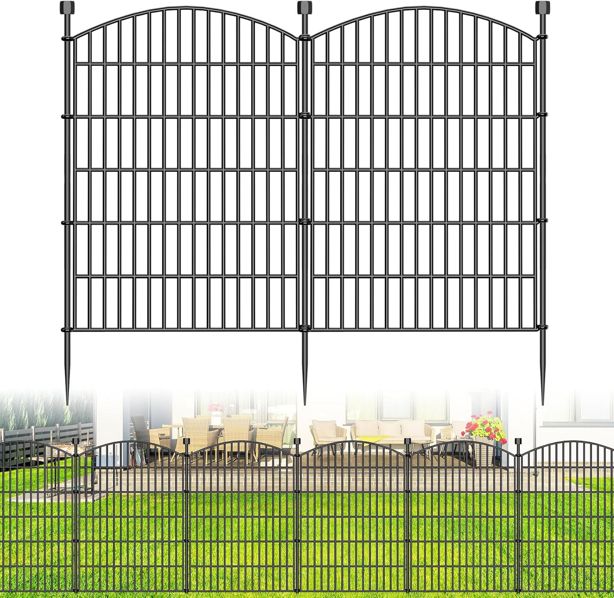 10 panel no dig decorative garden fence 40", main product view