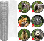 1/4in Galvanized Hardware Cloth 48" x100' 23 Gauge | welded mesh with uniform openings and strong welds for Chicken Coop, Garden Fence, Gopher Barrier and Animal Enclosure